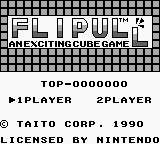 Flipull (Japan) Title Screen